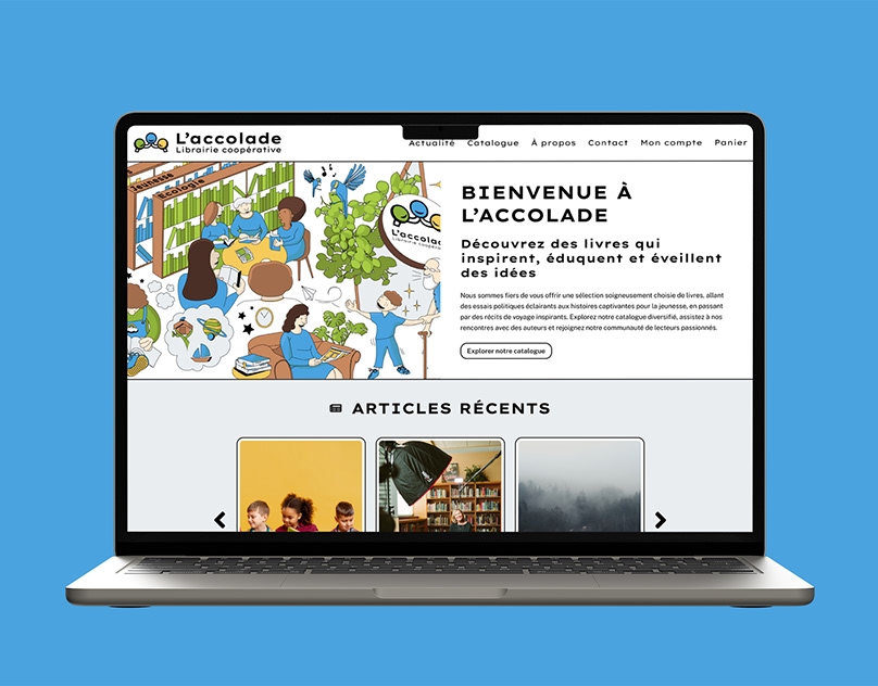 Laccolade-librairie-cooprative-WordPress-Website